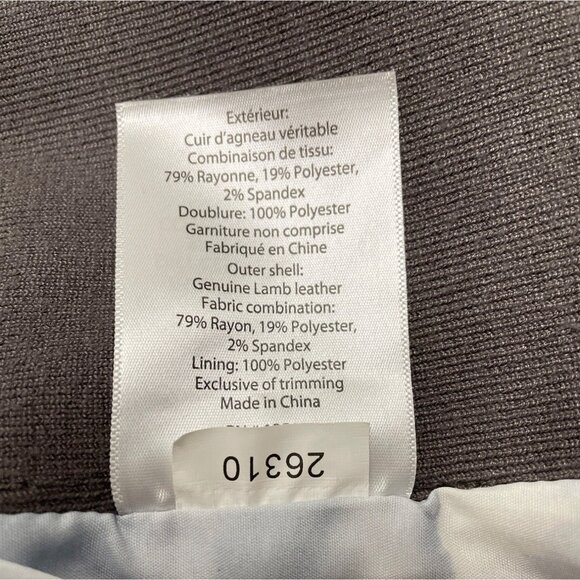 Soia & Kyo Womens Leather Jacket With Zipper and Floral Lining Size M - Picture 9 of 10